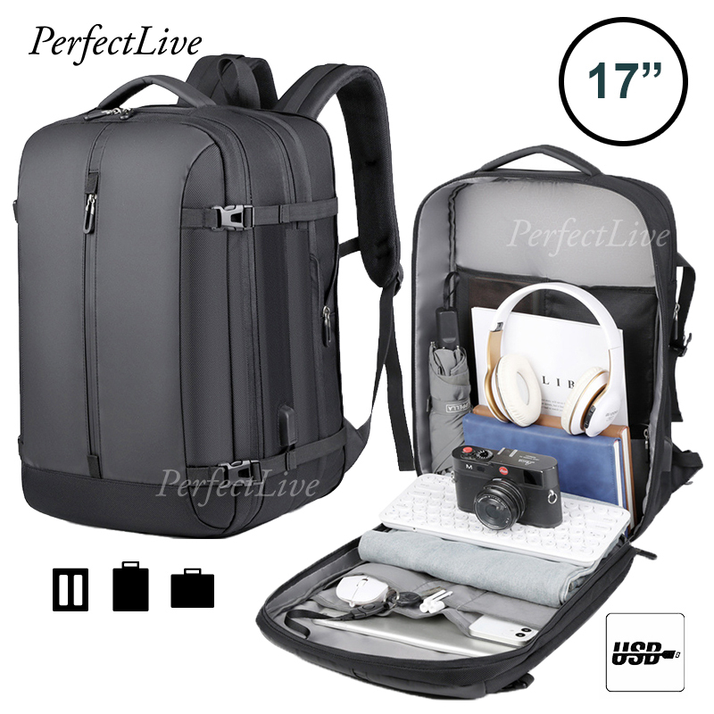 Perfect 3 Layer Expert Commuter Outdoor Backpack 17 INCH Laptop Bag ...
