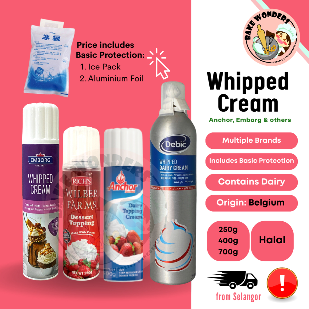 [ Chill ] Whipped Cream Anchor Aerosol Wilber Farms Aerosol