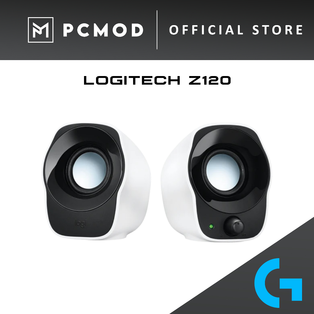 Logitech Z120 Stereo Speakers Black & White | Shopee Malaysia