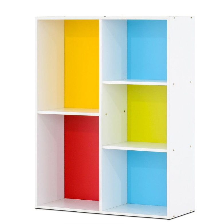 Colorful 5 compartment Book Shelf / Book Rack / Shelf / Storage Shelf ...