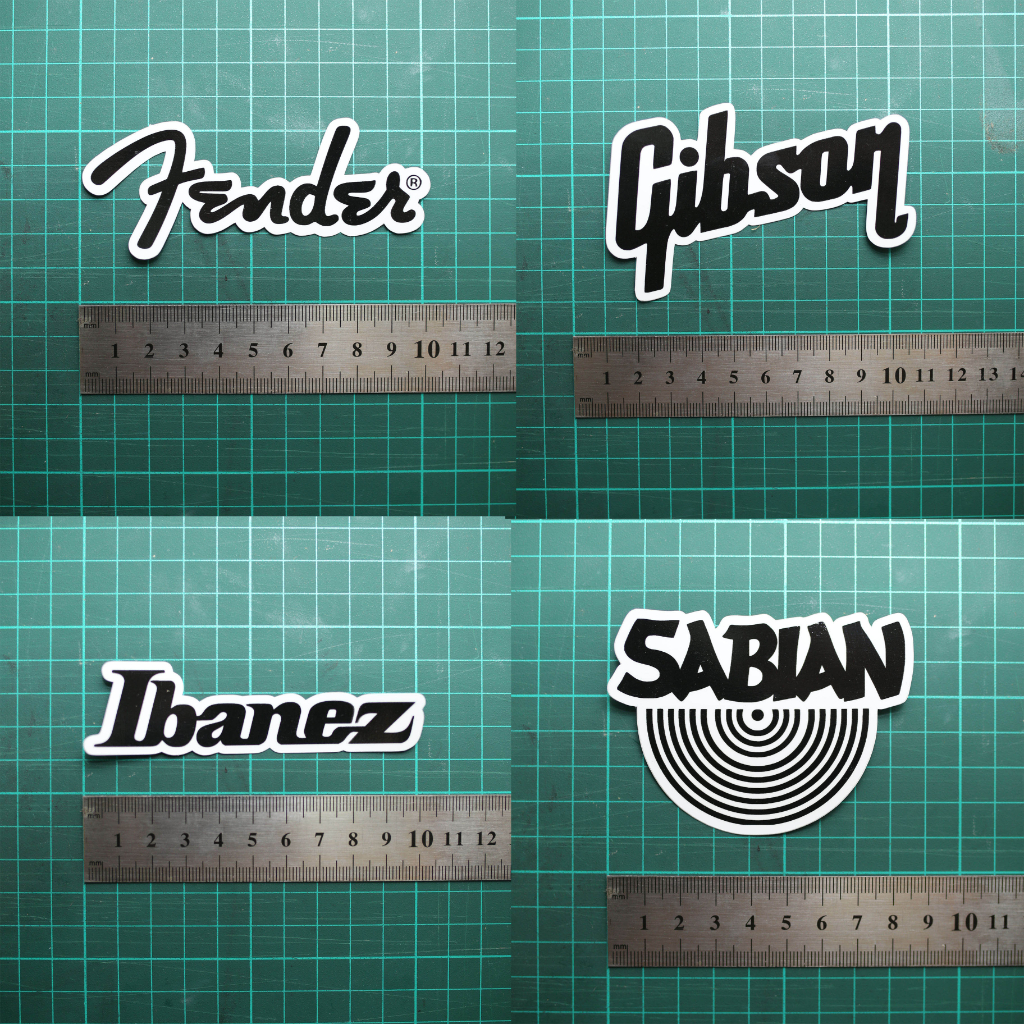 Sticker ( Fender, Gibson, Ibanez, Sabian ) | Shopee Malaysia