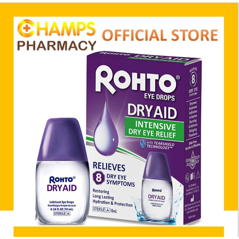 ROHTO DRY AID ADVANCED EYE DROPS 10ML Shopee Malaysia