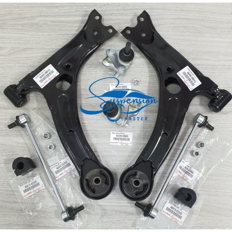 8 IN 1 SET FRONT LOWER ARM/ STABILIZER BUSH/ LINK/BALL JOINT TOYOTA