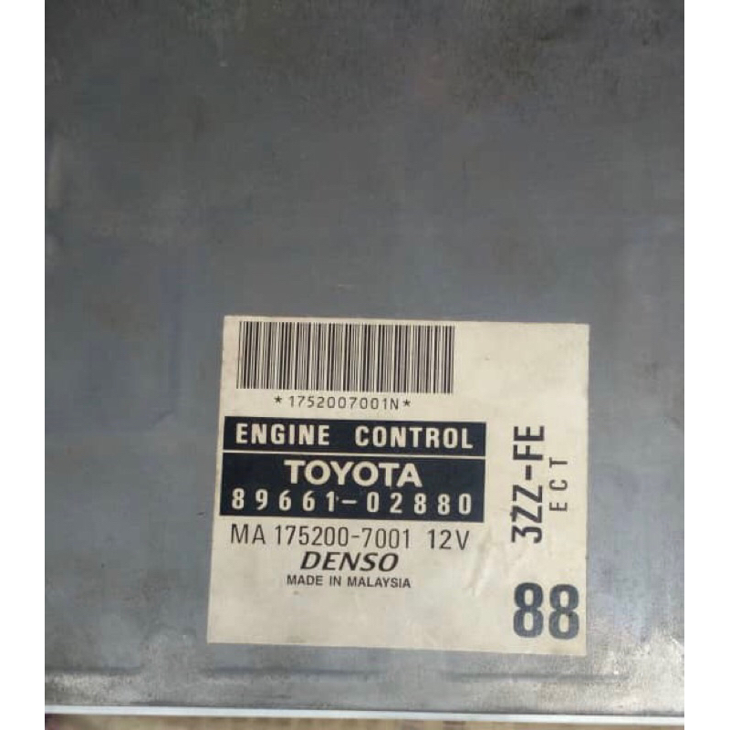 Toyota Corolla Altis Engine ECU (89661-02880) 3ZZ FE 88 | Shopee Malaysia