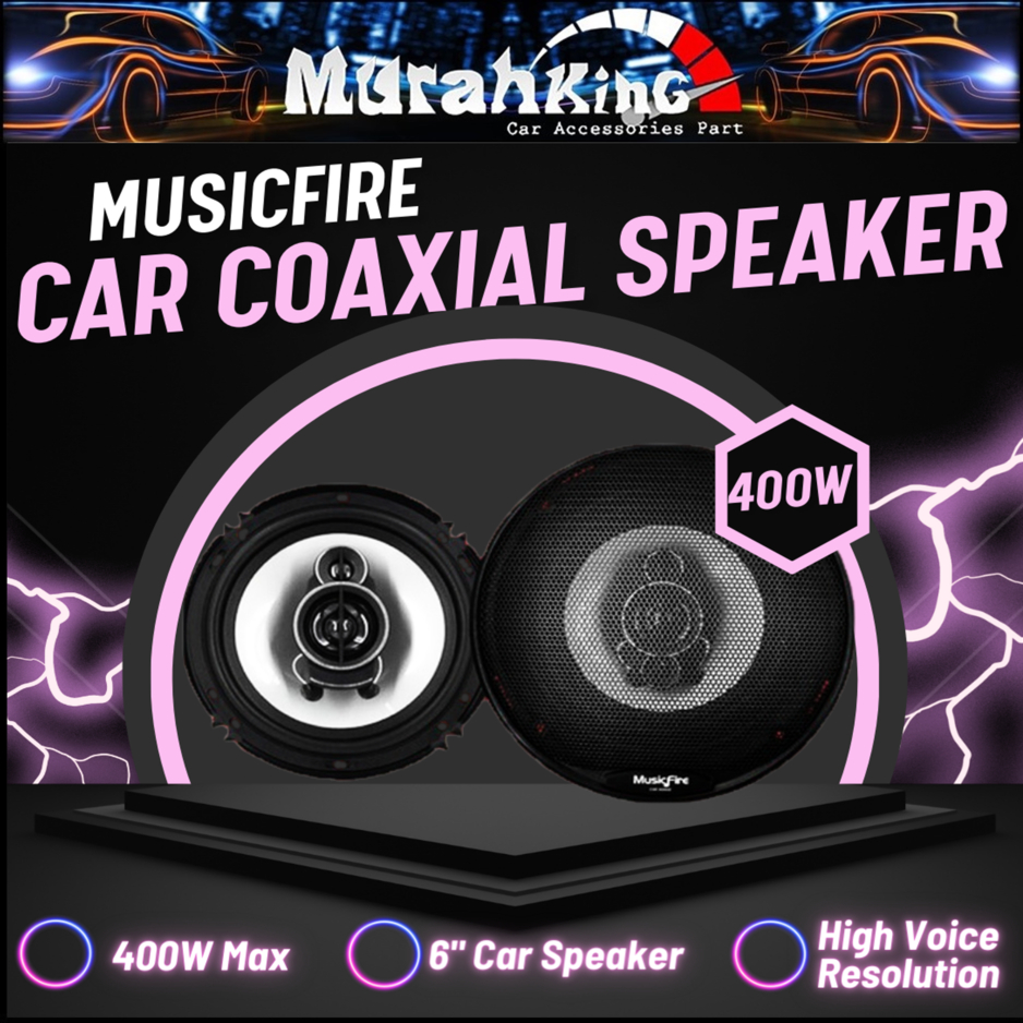 MusicFire 6 Inch Car Coaxial Speaker 6x9 INCH Extra Bass Coaxial Car ...