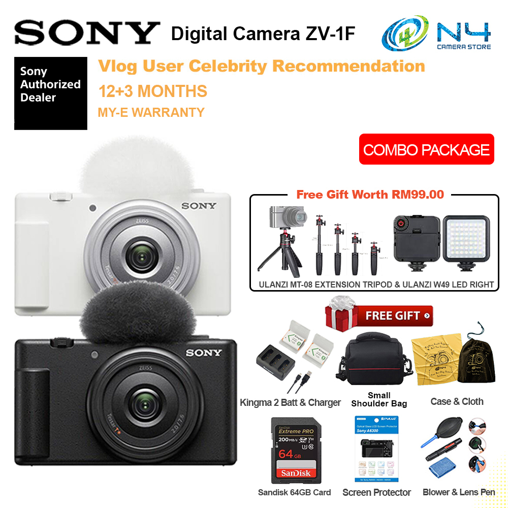 Sony ZV-1F ZV1F Digital Camera Vlogging Camera SONY MALAYSIA 12+3 MONTH ...