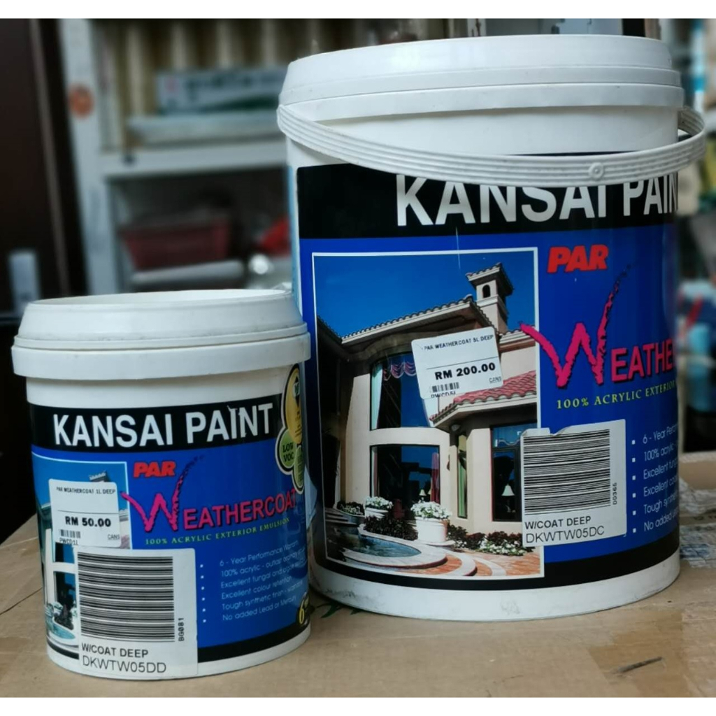 Kansai PAR Weathercoat 5Liter Exterior Paint 5L Weatherbond nippon