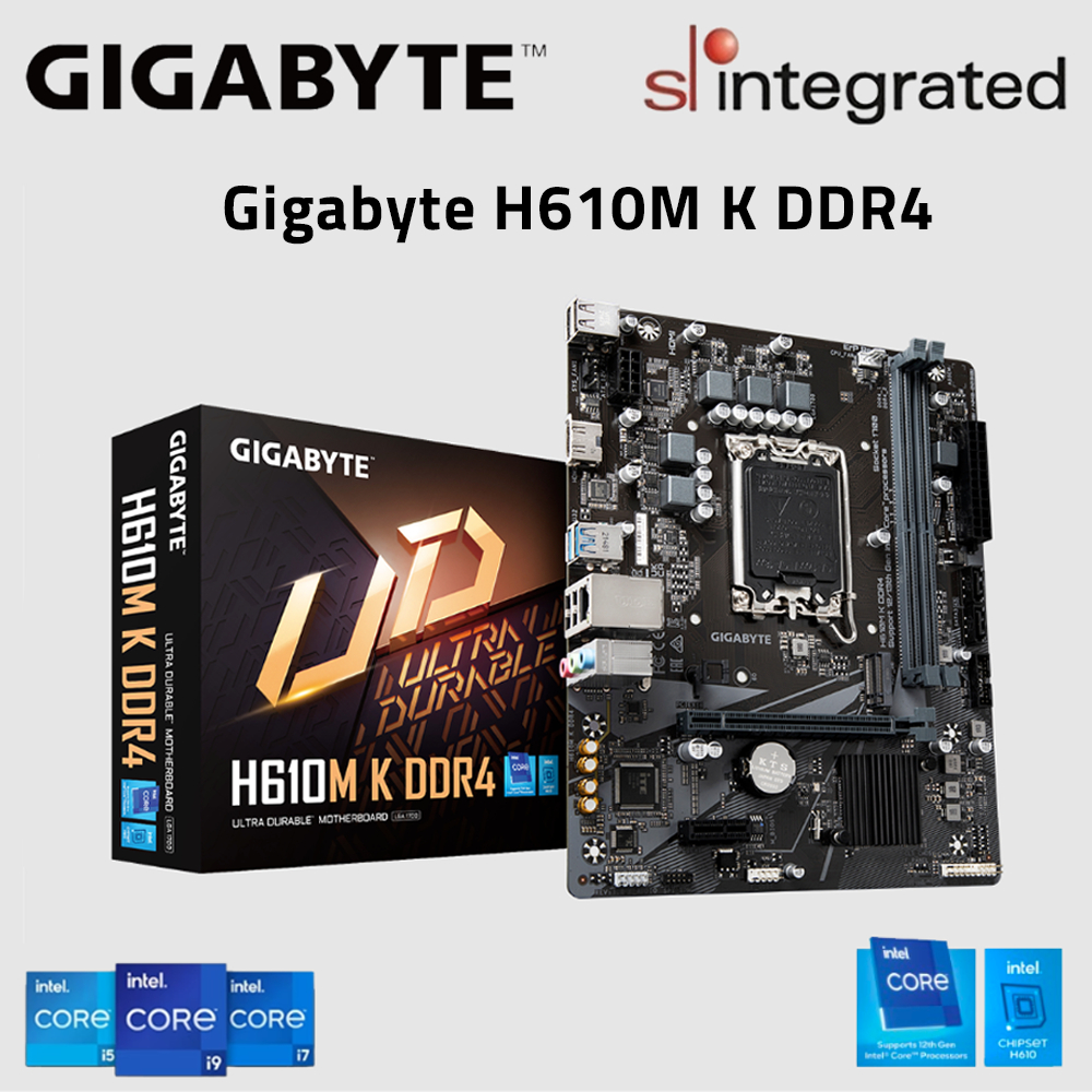 Gigabyte H610m K Ddr4 M Atx Motherboard Intel 12th And14 Th Gen Processor Combo Shopee Malaysia