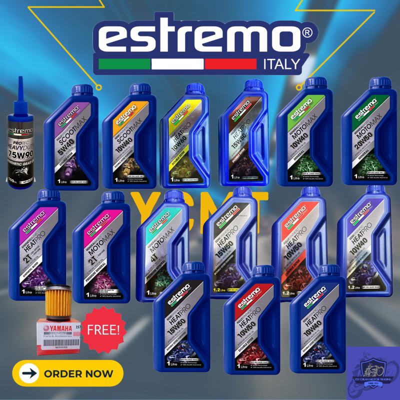 ESTREMO OIL 2T/4T/HEAT PRO/GEAR OIL (💯 ORIGINAL) | Shopee Malaysia