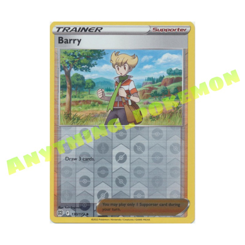 Pokmon Card Trainer - Barry 130/172 NORMAL/REVERSE HOLO | Shopee Malaysia