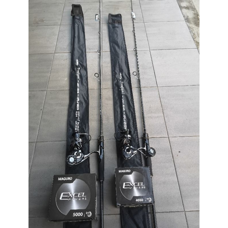 MAGURO EXCEL POWER METAL BODY 1SET HASAMU PRODIGAL JIGGING ROD | Shopee ...