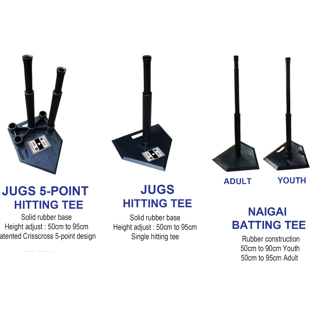 JUGS 5POINT HITTING TEE NAIGAI BATTING TEE Solid rubber base Patented