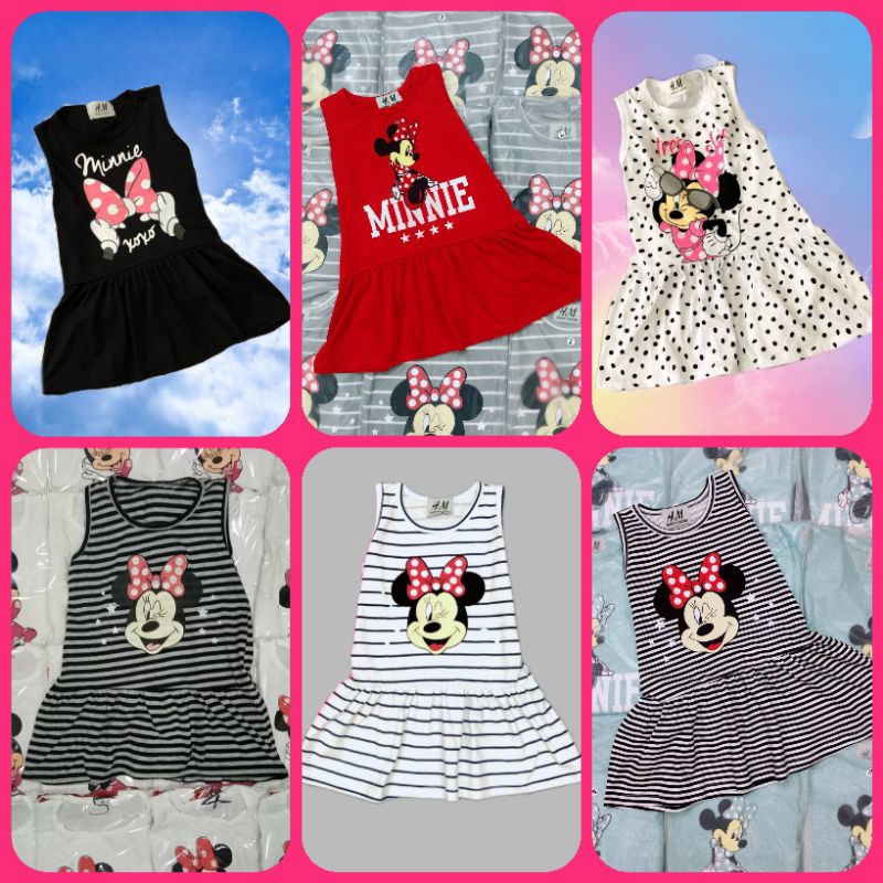 Girl Mickey Cotton Dress H&M / Baby Cute Dress/ Summer Dress/Daily Wear