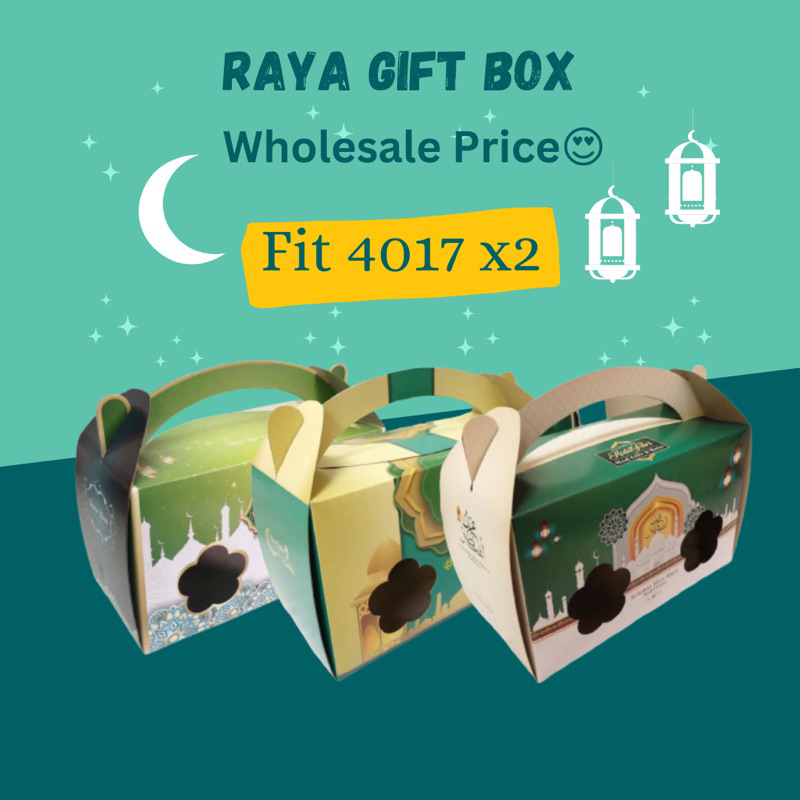 ( Big Sale ) Hari Raya Gift Box /Hari Raya Window Kuih Lapis Box / Cake