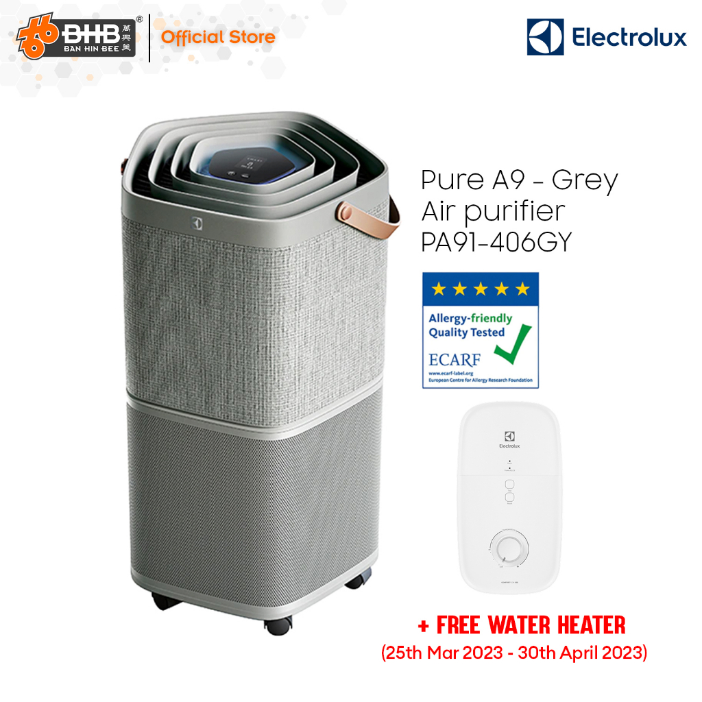 Electrolux PA91406GY Pure 9 Air Purifier HEPA13 Touch Display Ionizer