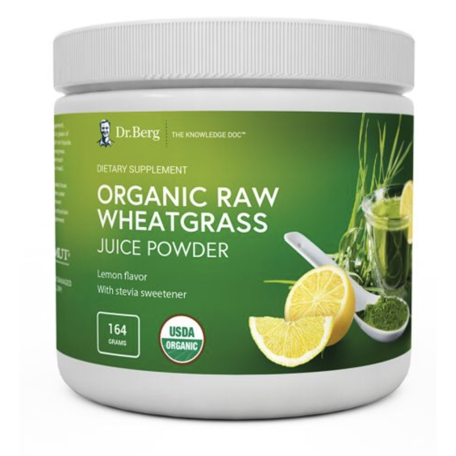 Exp 02/25 > dr. berg's Organic Raw Wheatgrass Juice Powder (Lemon