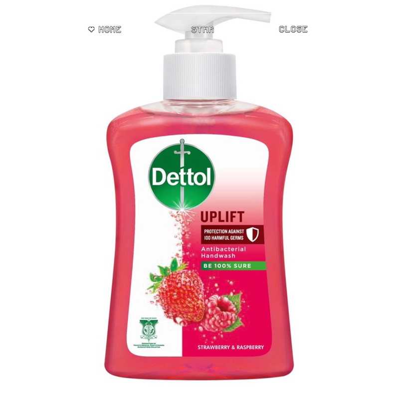 Dettol Anti-Bacterial Liquid Hand Wash Soap 250ml(Strawberry ...