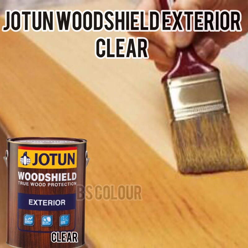1 Liter Jotun Woodshield Exterior Clear Gloss Finish/Matt Shelllac(Cat