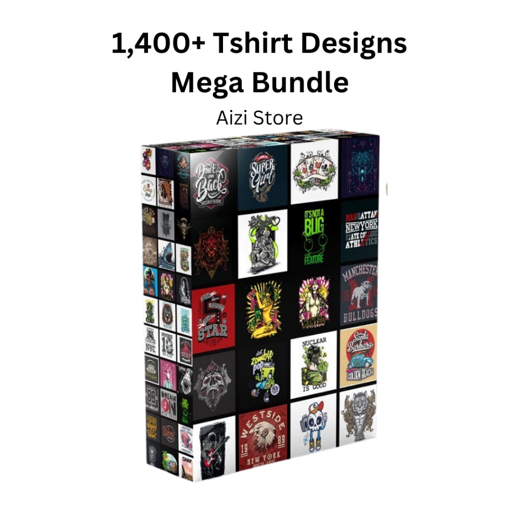 1,500 Tshirt Designs Mega Bundle [AI,PSD,PNG,EPS (MIXED)] T-shirt ...