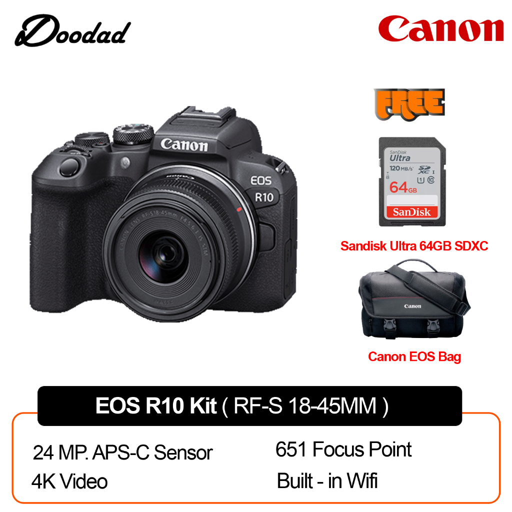 canon eos r10 kit rf s 18 45