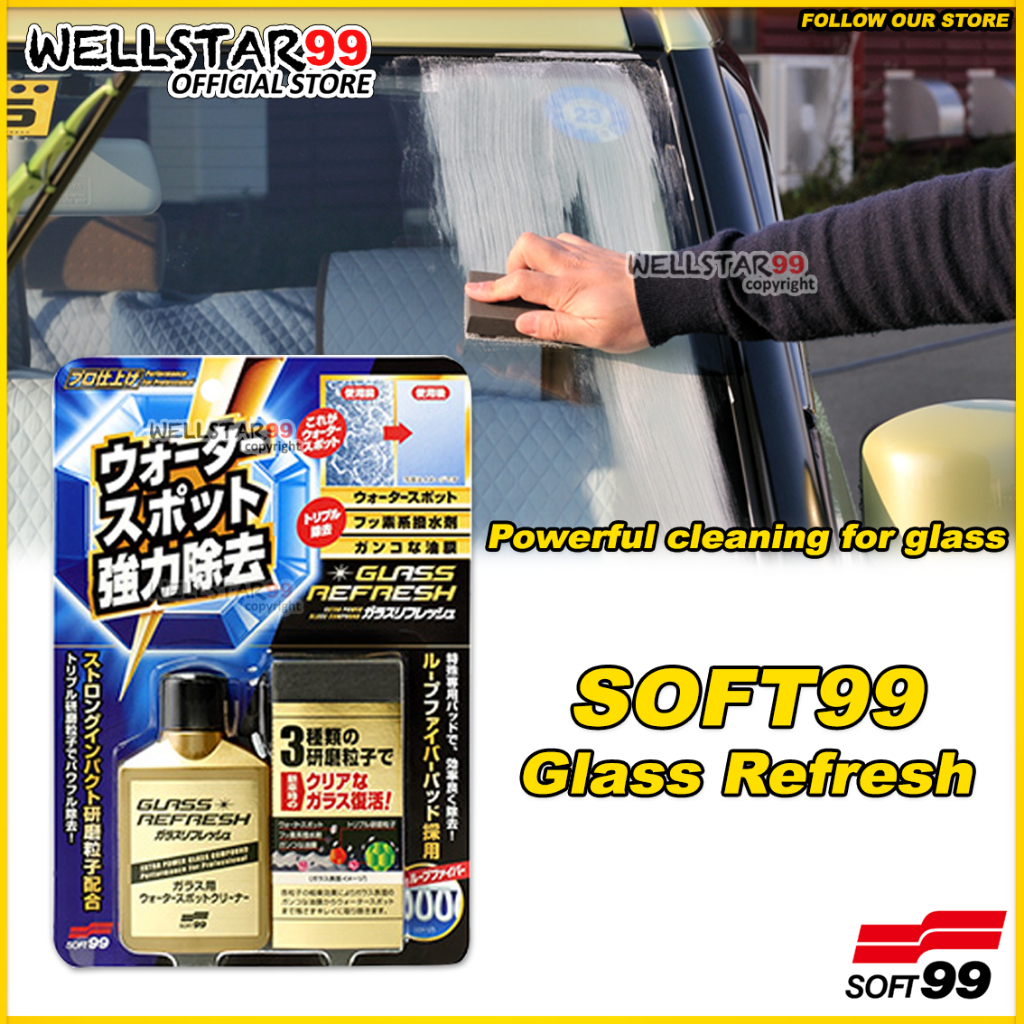 Soft 99 Glass Stain Cleaner Oil Film/Water Spots Remover (80ml