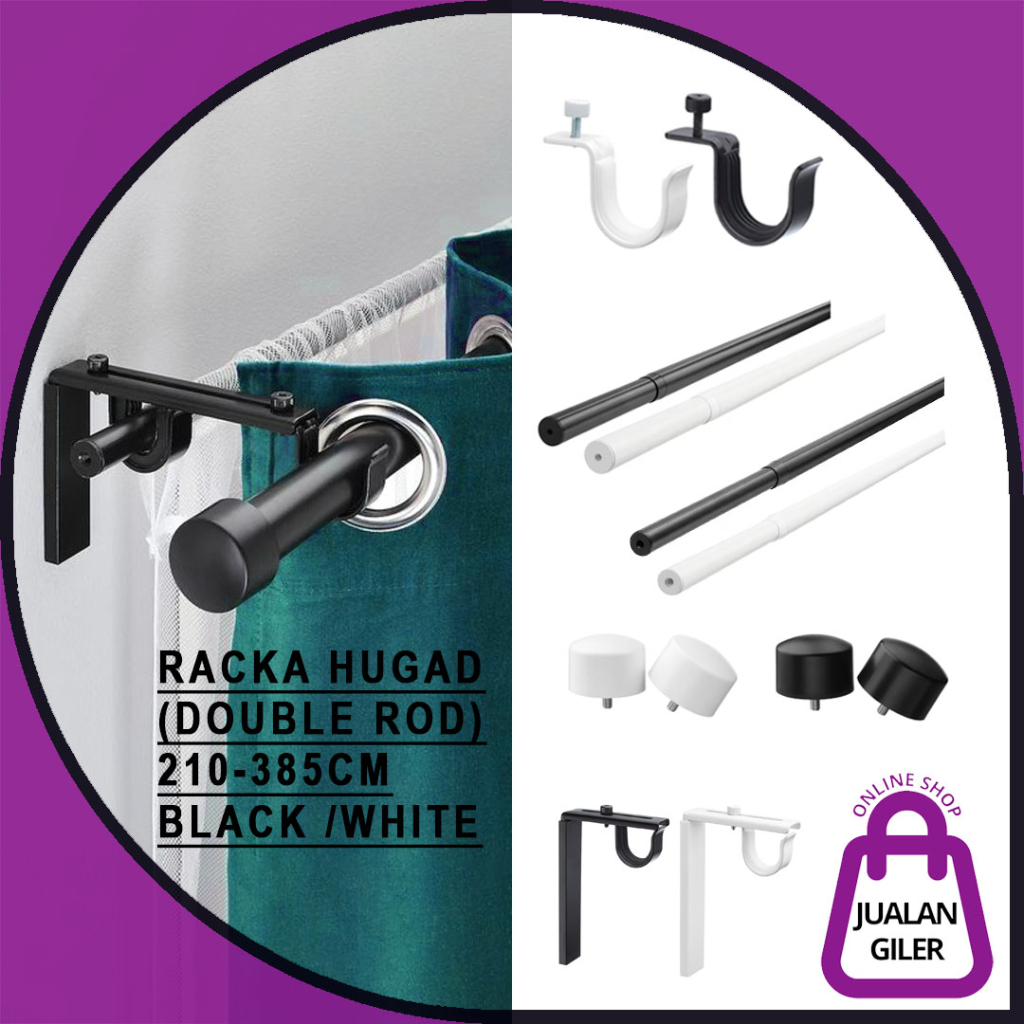 [210385CM] IKEA RACKA HUGAD CURTAIN ROD HOLDER WALL BRACKET RAFFIG