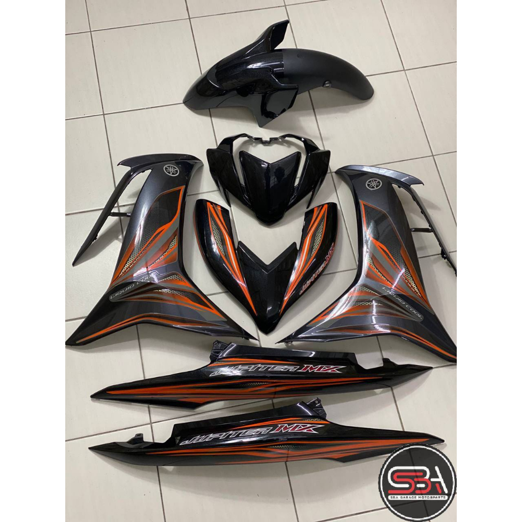 COVERSET BODYSET LC135 LC V8 ORANGE FUEL INJECTION FI YAMAHA SIAP TANAM DOCTOR 026 OEM EDITION