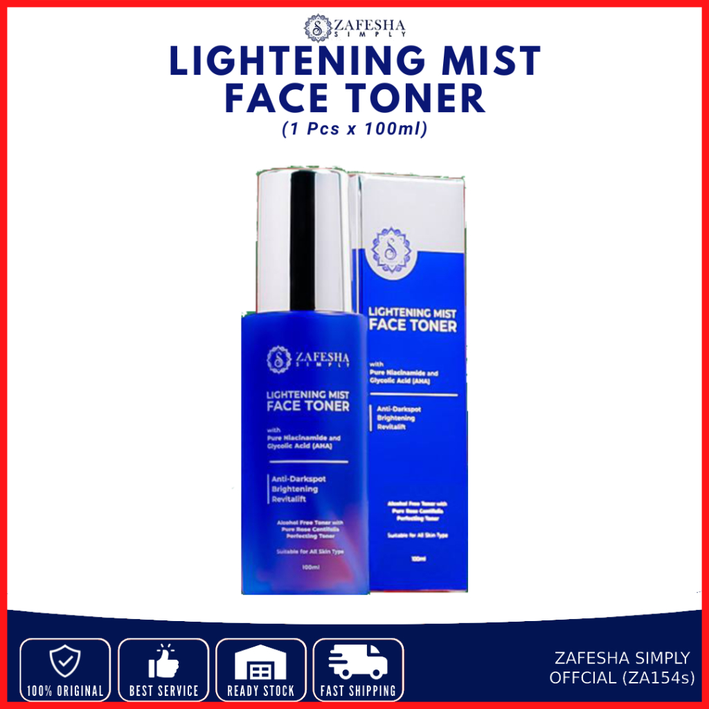 (ZA154s) Zafesha Lightening Mist Face Toner Muka Glowing Facial Mists