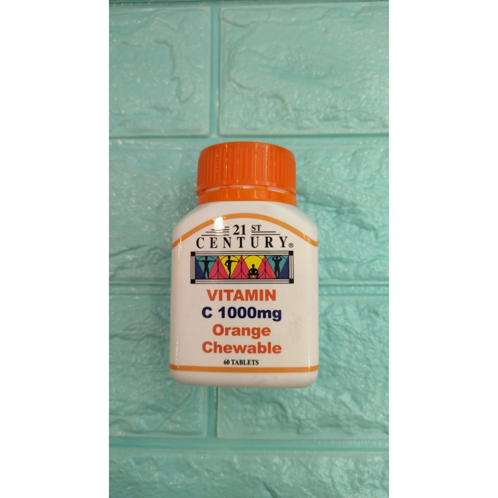 21st CENTURY Vitamin C 1000mg Orange Chewable 60 tablets Shopee Malaysia