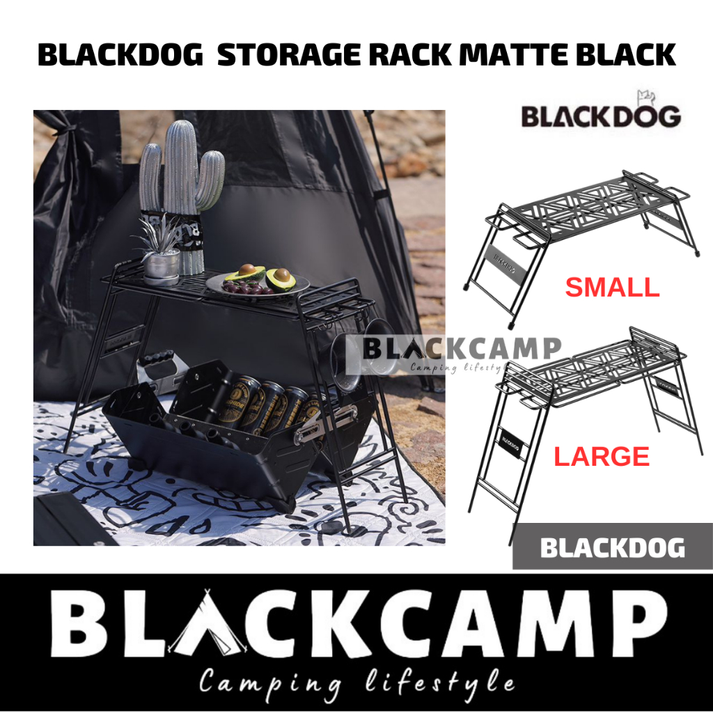 Blackdog Foldable Storage Rack Folding Metal Rack Premium Matte Black ...