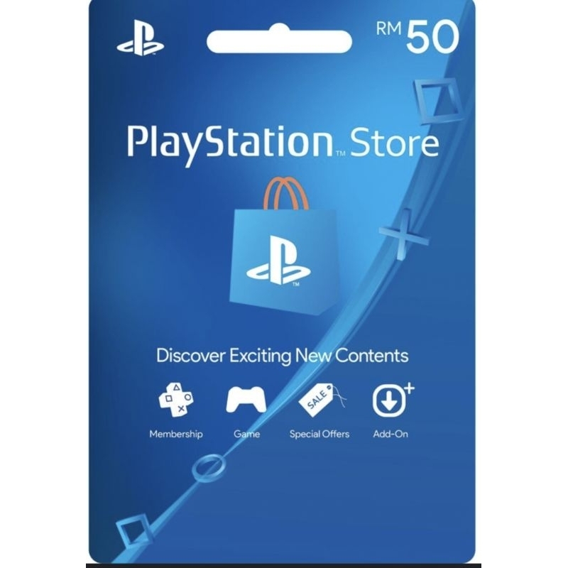 (MY) PLAYSTATION GIFT CARD RM50 WALLET FUND Shopee Malaysia