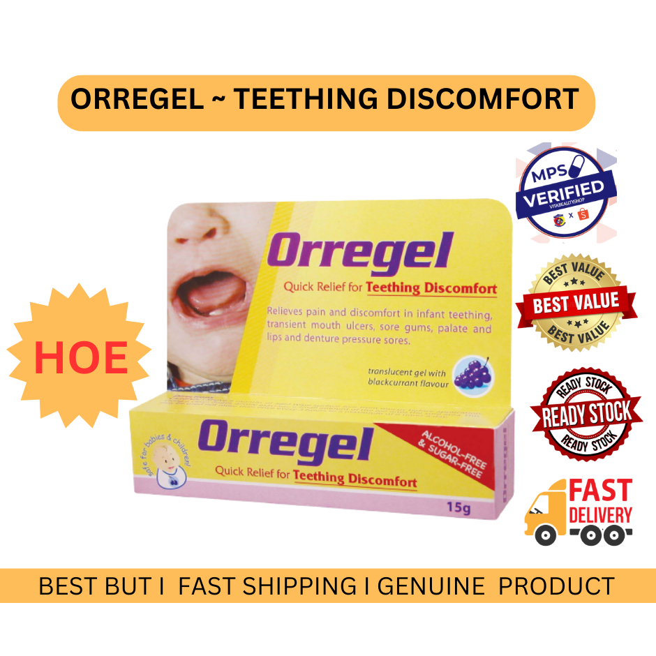 Orregel Relief For Teething Discomfort ( 15g ) ~( blackcurrant flavour ...