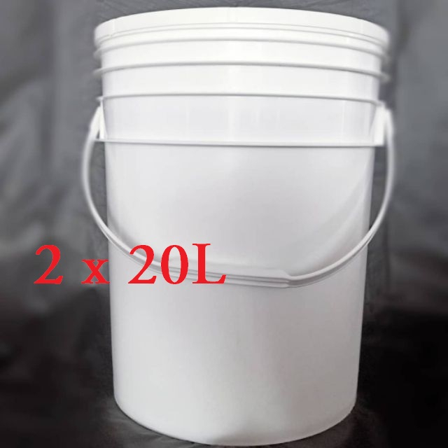 2 Unit of 20L Bucket with Lid | Shopee Malaysia