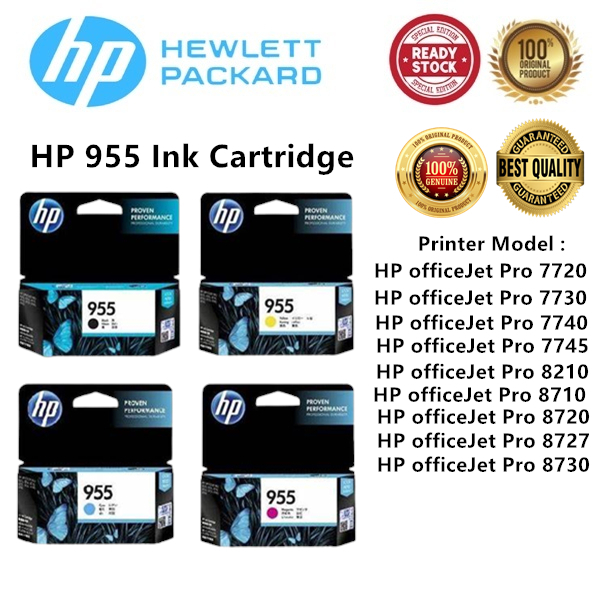 HP 955 Ink Cartridge (Black/Cyan/Magenta/Yellow) | Shopee Malaysia