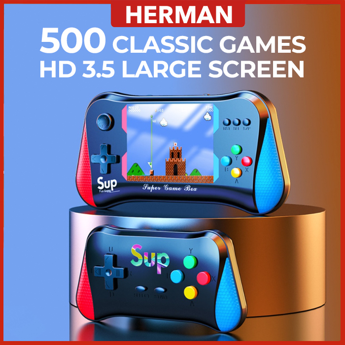 500 Games NOVA X7M Console Portable Handheld Game Players 3.5" HD