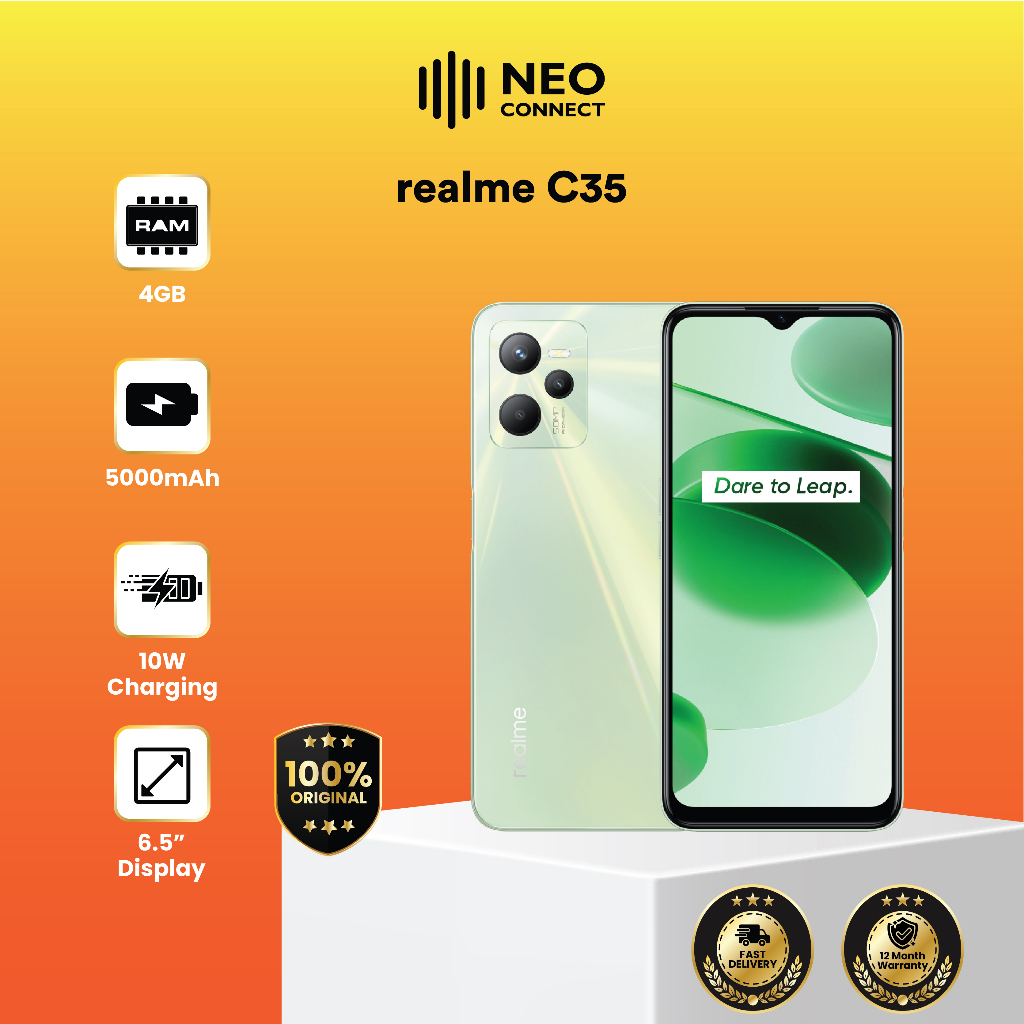 realme C35 [4GB+64GB] / [4GB+128GB] | Original realme Malaysia Set [NEW ...