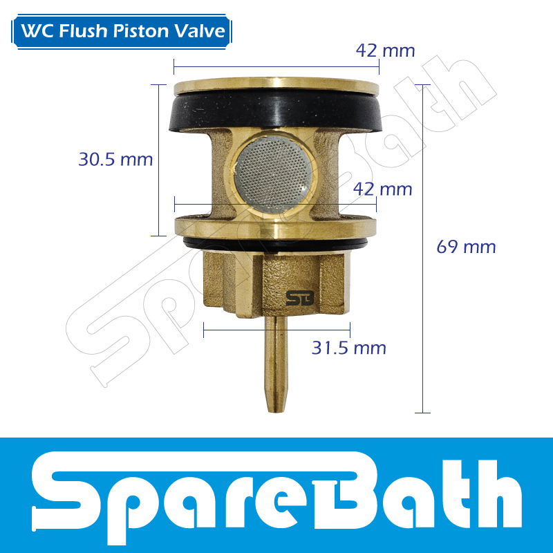 WC Flush Piston Valve Urinal Valve Piston Replacement Part Toilet Suitable Replace Part Shopee
