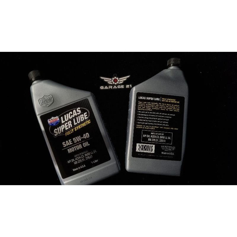 Lucas Super Lube Fully Synthetic Sae W Motor Oil Liter Car Engine Oil Usa Shopee Malaysia