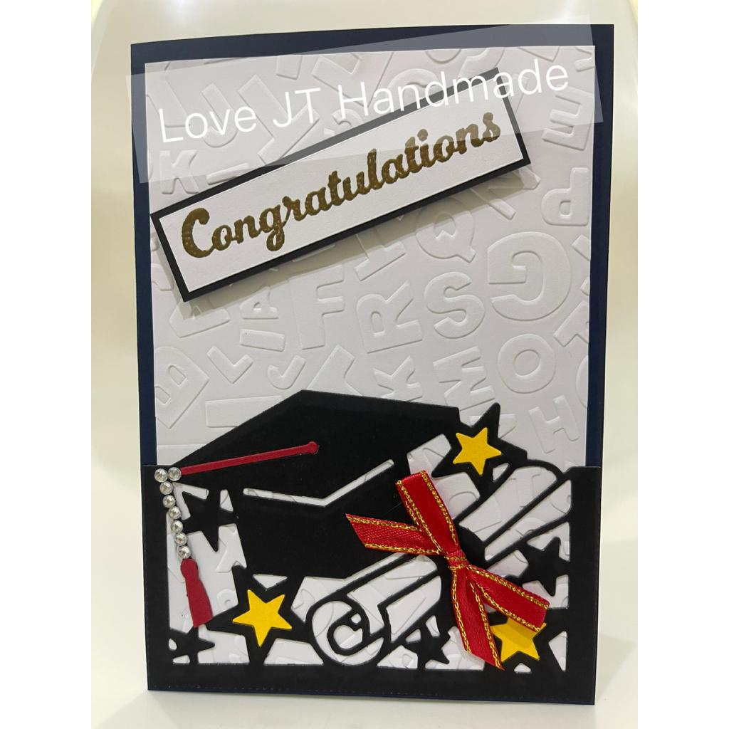 A6 Size Handmade Card Greeting Card Wishes Card Graduation ...