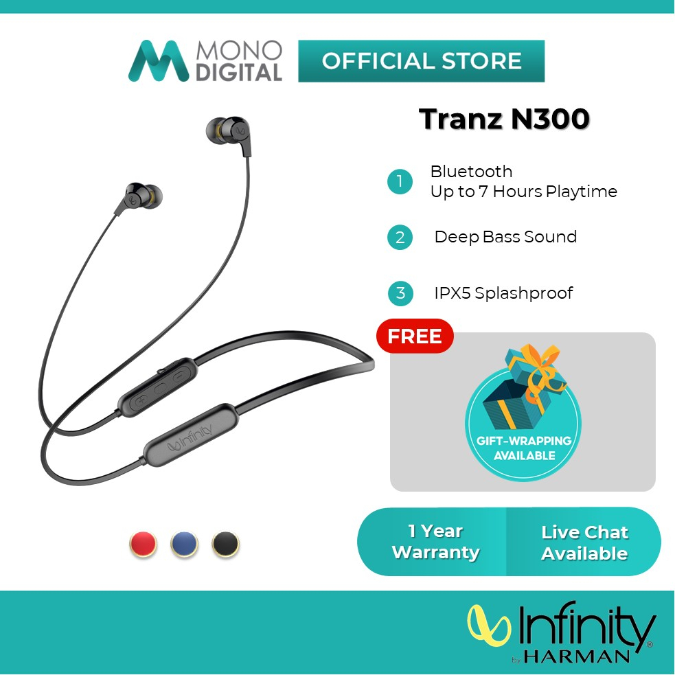 Infinity by Harman Tranz N300 Wireless In Ear Bluetooth Neckband