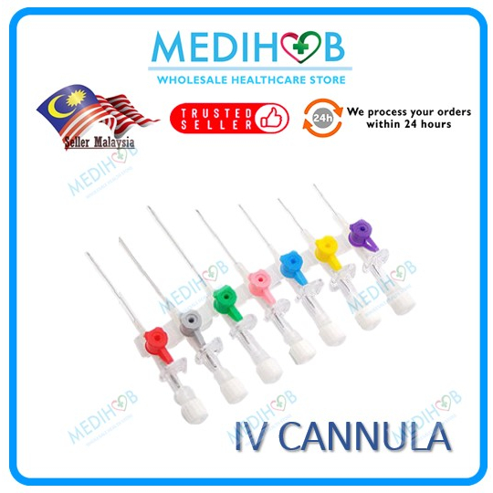 IV Cannula with Injection Valve & Radiopaque Catheter 1pcs | Shopee ...