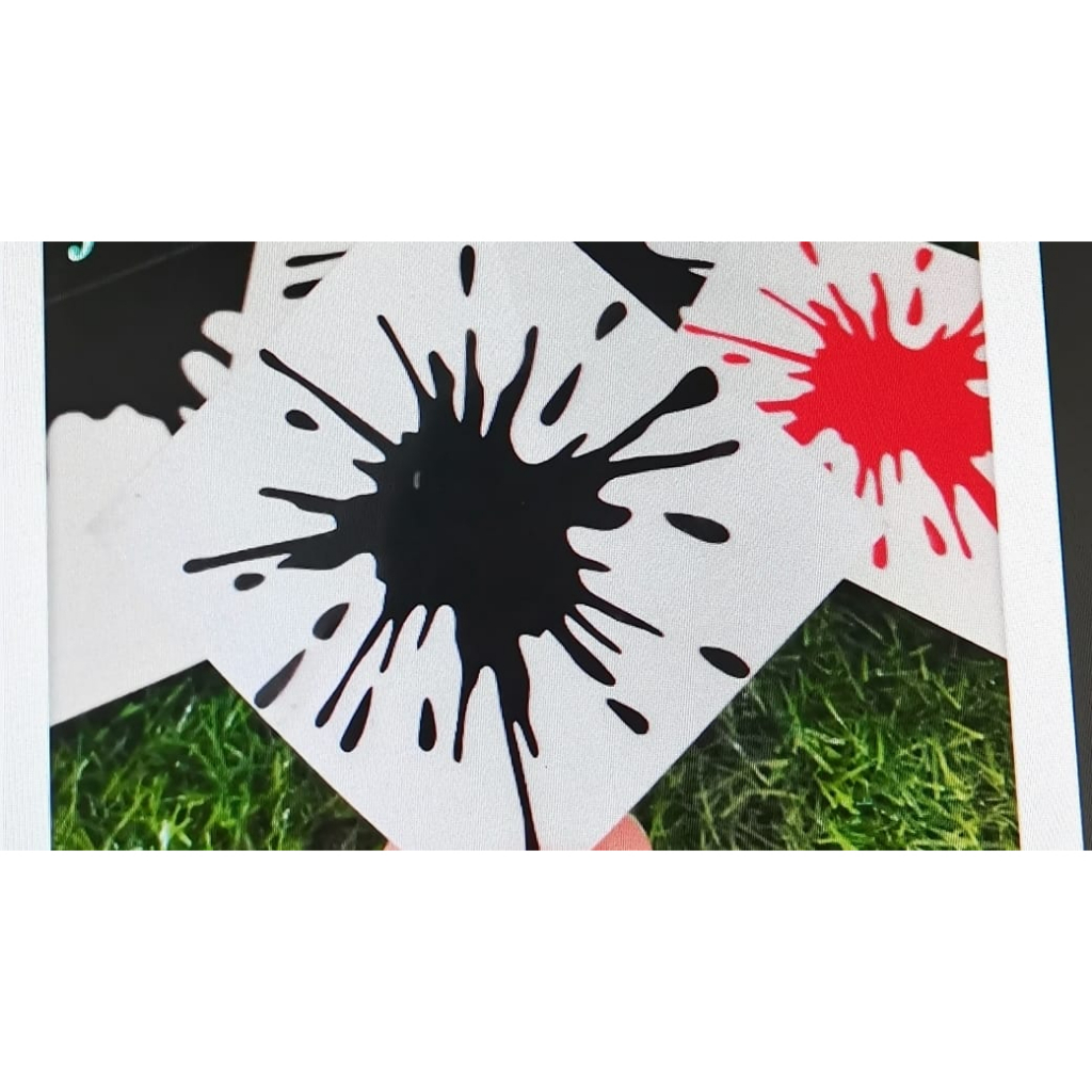 Sticker corak tampal calar kereta / water splash - sticker cutting ...