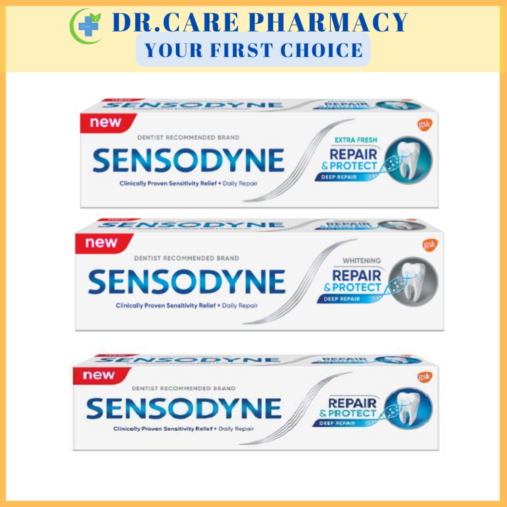 Sensodyne Repair and Protect / Whitening / Extra Fresh Toothpaste (TWIN PACK) Shopee Malaysia