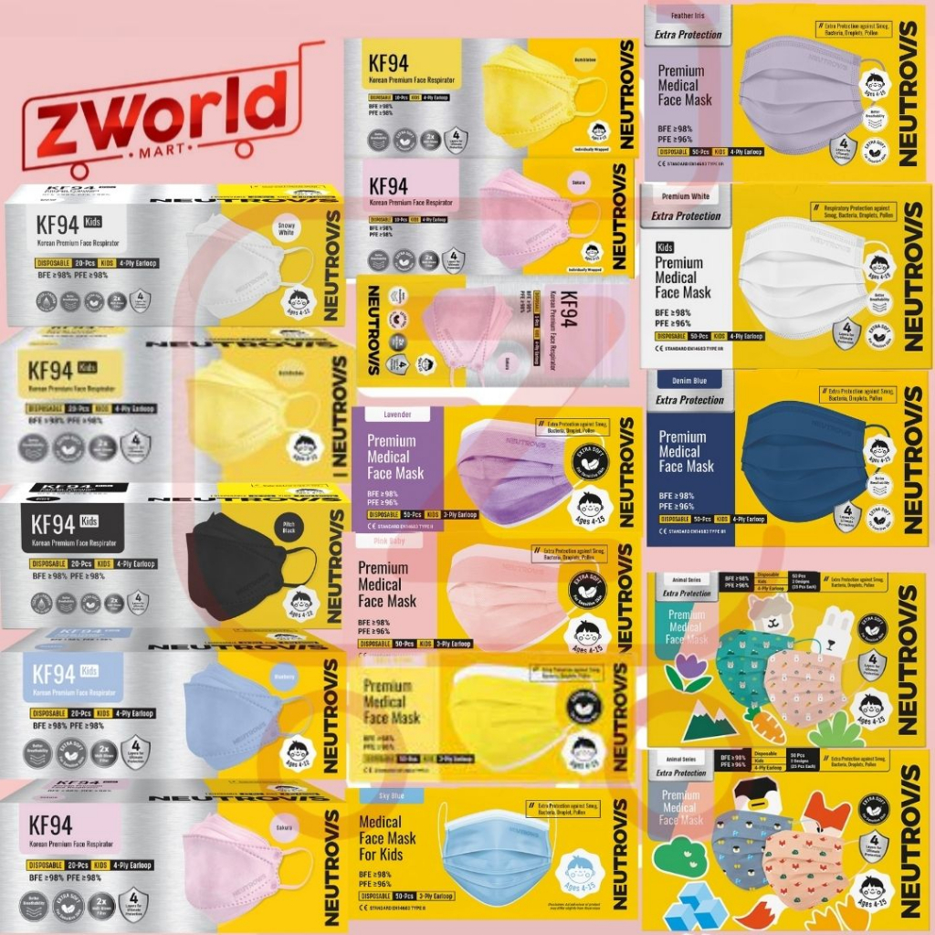 Neutrovis Kids 3ply/ 4ply / KF94 Medical Face Mask Shopee Malaysia