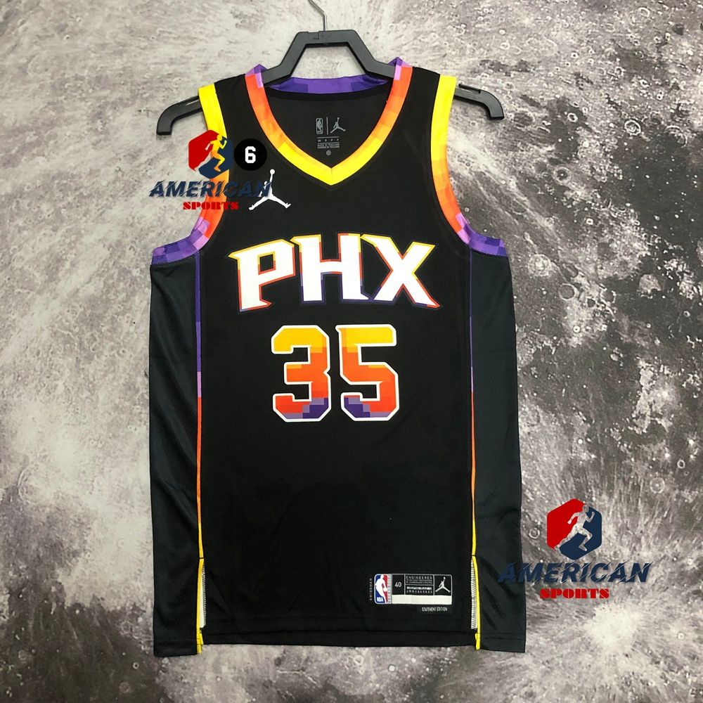 2023 Men's NBA Basketball Jerseys Phoenix Suns Kevin Durant 2023 black ...