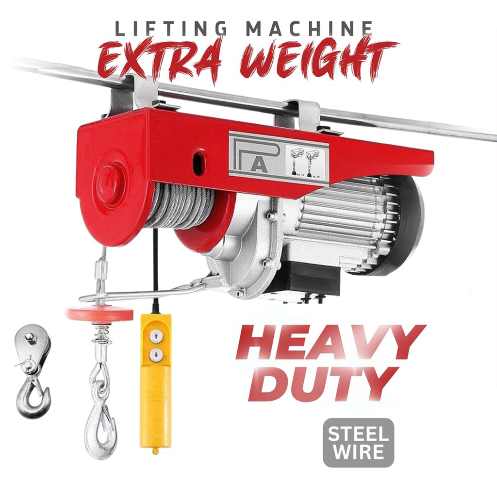 Electric Hoist Crane Winch Remote Control Cable Rope Electric Lift ...