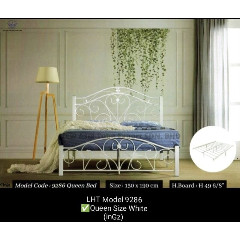 LHT 5ft Queen & Metal Bed Without Mattress Shopee Malaysia