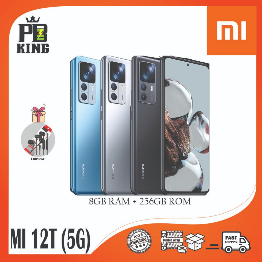 Xiaomi MI 12T 5G (8GB RAM+ 256GB ROM) Smartphone 6.67" 5000 mAh battery ...