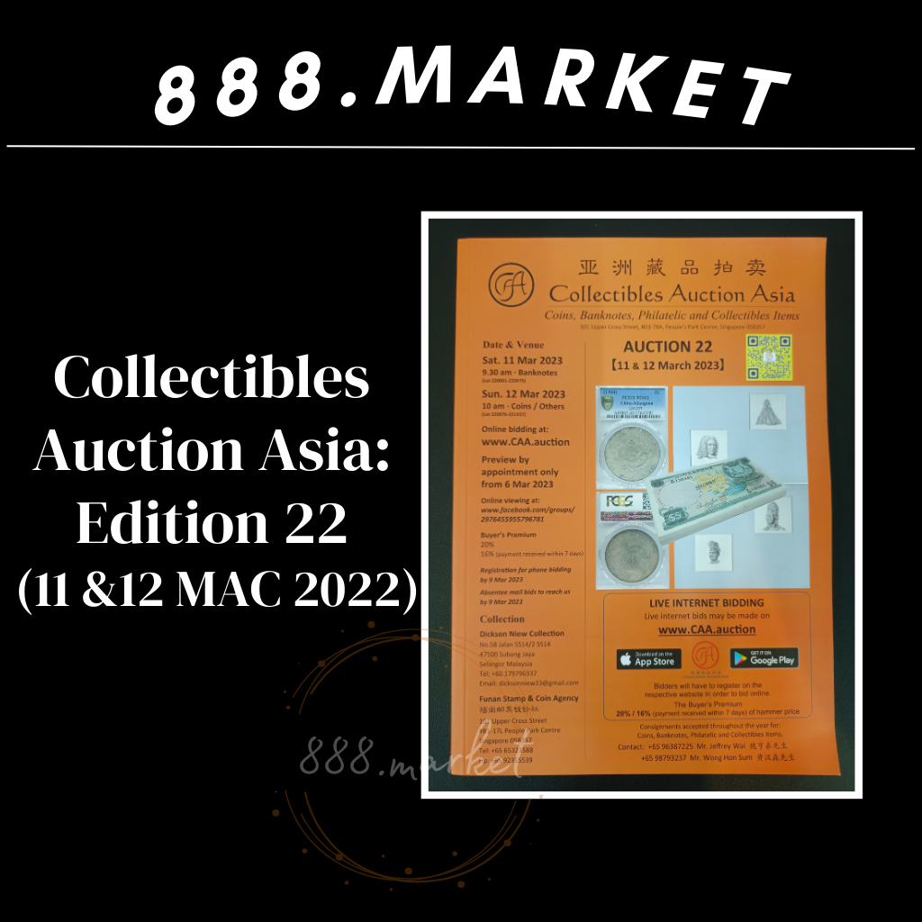 【AUCTION BOOK】(B4) Collectibles Auction Asia - Auction 22 (11&12 MAC ...