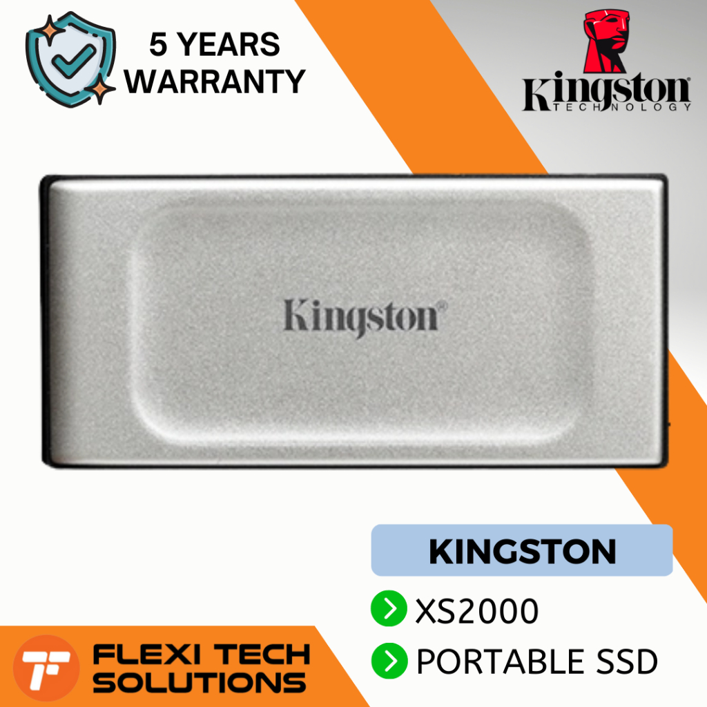 Flexi Tech KINGSTON XS2000 External Solid State Drive (SSD) USB Type-C ...
